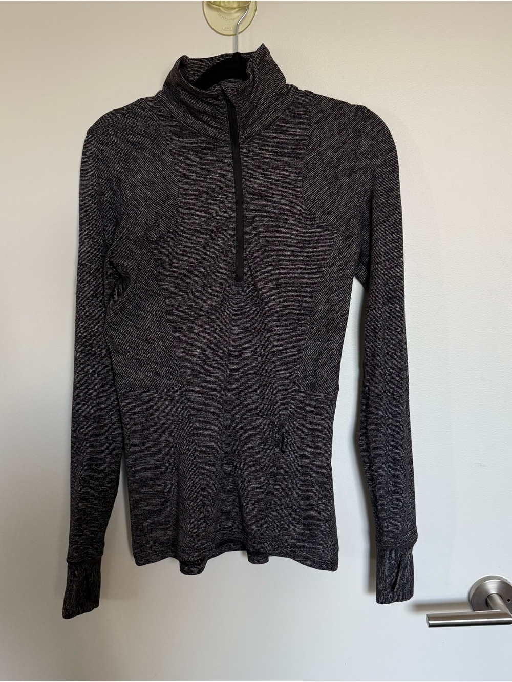lululemon athletica Heathered Charcoal Gray Half-Zip Pullover
